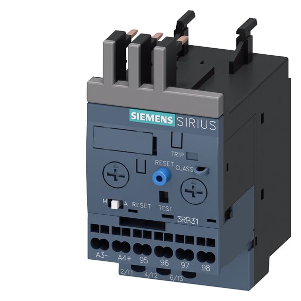 OVERLOAD RELAY 4...16 A FOR MOTOR PROTECTION SIZE S00, CLASS 5...30 CONTACTOR ASS. MAIN CIRCUIT SPR.-LOAD.TERM. AUX.CIRCUIT SPR.-LOAD.TERM. MANUAL-AUTOM.-RESETINT. GROUND FAULT DETECTION