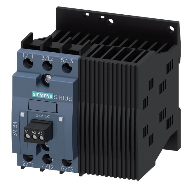 SOLID-STATE CONTACTOR 3-PH 3RF3 AC53 7.4A 40 DEGREES C 48-480V / 24V DC REVERSESWITCHING INSTANTANEOUS SCREW TERMINALS