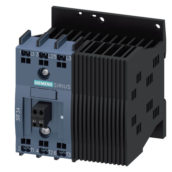 SOLID-STATE CONTACTOR 3-PH 3RF3 AC53 9.2A 40 DEGREES C 48-480V / 110-230V AC 2-PH. CONTROLLED INSTANTANEOUS SPRING-LOADED TERMINALS