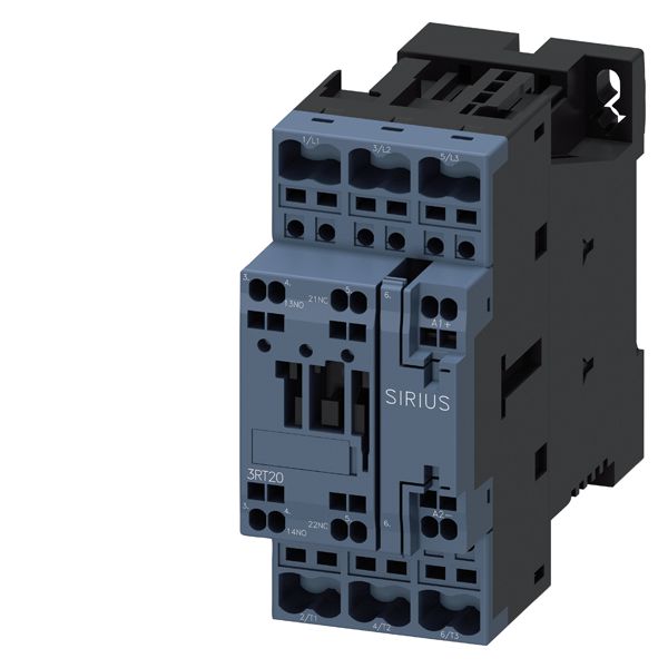 CONTACTOR, AC-3, 5.5KW/400V, 1NO+1NC, DC 24V, COM. CAPABILITY, 3-POLE, SZ S0 SPRING-LOADED TERMINAL