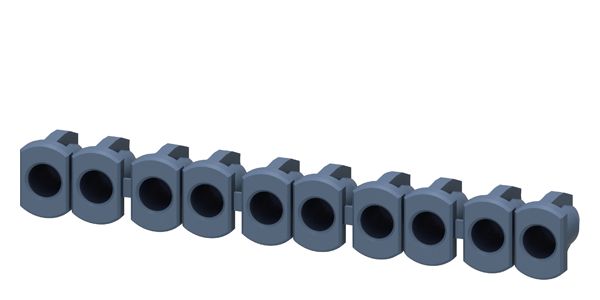 INSULATION STOP LINE FOR 5 TERMINAL PAIRS 2 LINES REQ. PER CONTACTOR (1 PACK = 20 LINES)