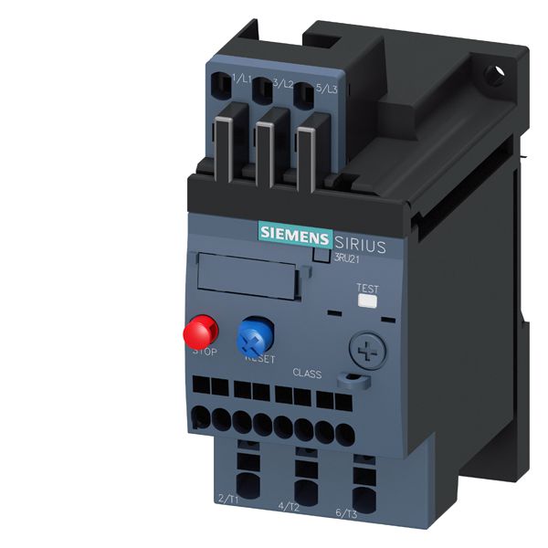 OVERLOAD RELAY 0.14...0.20 A FOR MOTOR PROTECTION SZ S00, CLASS 10, STAND-ALONEINSTALLATION MAIN CIRCUIT SPRING TERMINAL AUX. CIRCUIT SPRING TERMINAL MANUAL-AUTOMATIC-RESET
