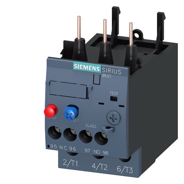 Overload relay 20...25 a for motor protection sz s0, class 10, f. mounting ontocontactor main circuit screw terminal aux. circuit screw terminal manual-automatic-reset