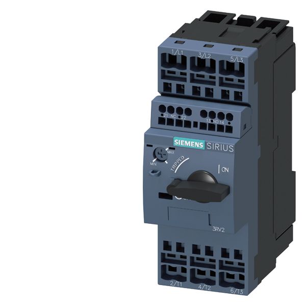 Circuit-breaker sz s0, for motor protection, class 10, a-rel. 3.5...5a, n-rel. 65a spring-l. connection, standard sw. capacity w. transverse aux. switch 1NO+1NC