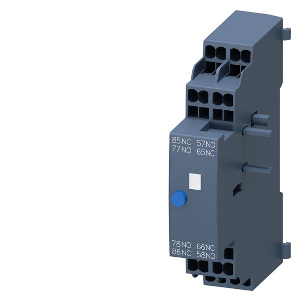 Signaling switch, for circuit-breakers 3RV2. with spring-l. connection