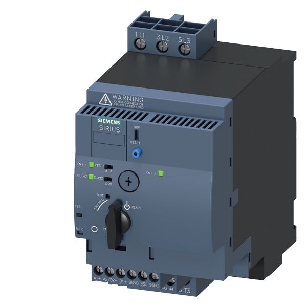 SIRIUS, compact starter, reversing starter 690 V, 24 V AC/DC, 50 ... 60 HZ, 3 ... 12 a, IP20, main circuit connection screw terminal, auxiliary circuit connection screw terminal
