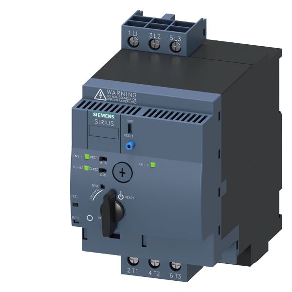 SIRIUS, COMPACT STARTER, REVERSING STARTER 690 V, 24 V AC/DC, 50 ... 60 HZ, 0.32 ... 1.25 A, IP20, MAIN CIRCUIT CONNECTION SCREW TERMINAL, AUXILIARY CIRCUIT CONNECTION PLUG-IN, W/O TERMINALS
