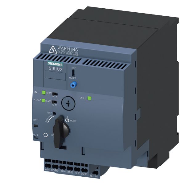 SIRIUS, compact starter, reversing starter 400 V, 24 V AC/DC, 50 ... 60 HZ, 8 ... 32 a, IP20, main circuit connection plug-in, w/o terminals, auxiliary circuitconnection spring-loaded terminal