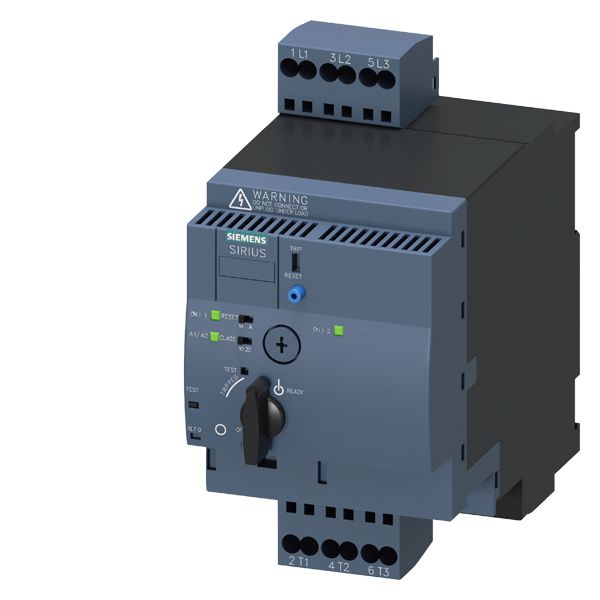 SIRIUS, COMPACT STARTER, REVERSING STARTER 400 V, 24 V AC/DC, 50 ... 60 HZ, 8 ... 32 A, IP20, MAIN CIRCUIT CONNECTION SPRING-LOADED TERMINAL, AUXILIARY CIRCUITCONNECTION PLUG-IN, W/O TERMINALS