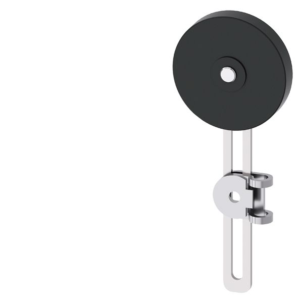 Adjustable-length Twist lever for position switch 3SE51/52 Metal lever 100 mm long Rubber roller 50 mm