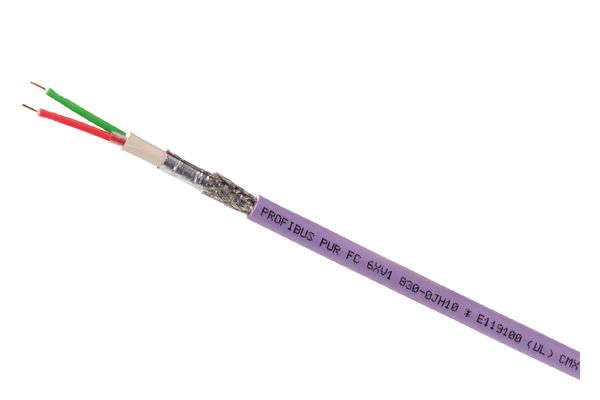 SIMATIC NET, PB FC FLEXIBLE CABLE GP, 2-WIRE, SHIELDED, SPEC. DESIGN FOR RAPID INSTALL. MAXIMAL LENGTH 1000 M MIN. ORDERING QUANTITY 20 M SOLD BY THE METER