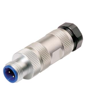 IE M12 PLUG PRO M12 PLUG CONNECTOR W. RUGGED METAL HOUSING A. SHORT ASSEMBLY TIMES DUE TO THEIR INSULATION- DISPLACEMENT TECHNOLOGY METHOD, 180 DGR CABLE OUTLET (D-CODED)1 PACKAGE = 8 PIECES FOR SCALANCE X208 PRO AND ET200 PRO PN