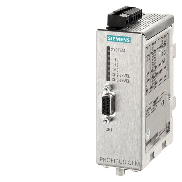 SIMATIC NET,PB OLM/G11-1300V4.0 OPTICAL LINK MODULE W. 1 RS485 AND 1 GLASS-FOC-INTERFACE (2 BFOC-SOCKETS),1300NM WAVE LENGTH FOR GREAT DISTANCES WITH SIGNAL. CONTACT AND MEASURING OUTPUT