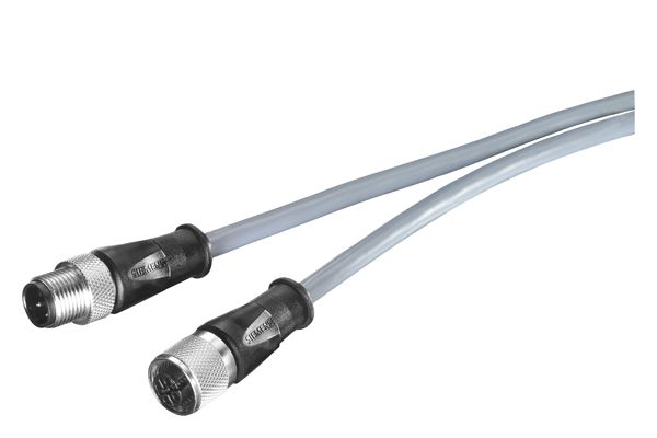 POWER CONNECTING CABLE M12-180/M12-180 FOR POWER SUPPLY OF ET200, PREASSEMBLED CABLE WITH M12 CONNECT. AND M12 A-CODE FEMALE CONNECTOR 4-POLE 0.5 M