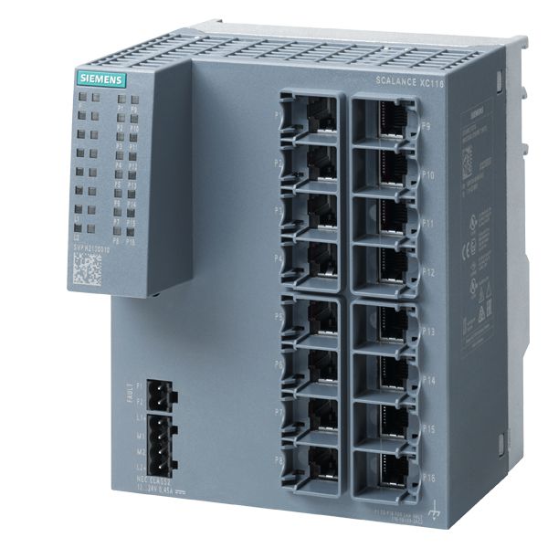 SCALANCE XC116 Unmanaged Industrial Ethernet Switch