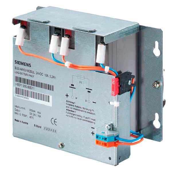 F. SITOP POWER DC UPS MODULE 15 FREE CLOSED LEAD-ACID BATTERIES 24 V/10 A/3.2 AH WITH SERVICE- SITOP POWER BATTERY MODULE