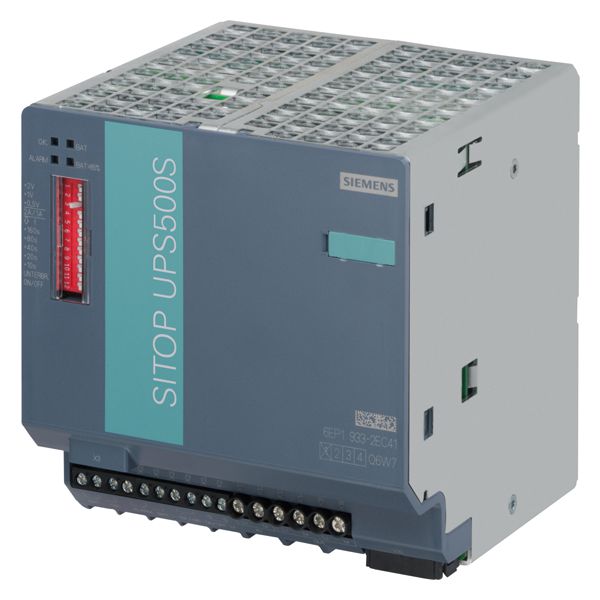 SITOP UPS500S SERVICE-FREE UNINTERRUPTIBLE POWER SUPPLY WITH USB-INTERFACE BASIC UNIT 2.5 KWS INPUT 24 V DC OUTPUT 24 V/15 A DC DEGREE OF PROTECTION IP20