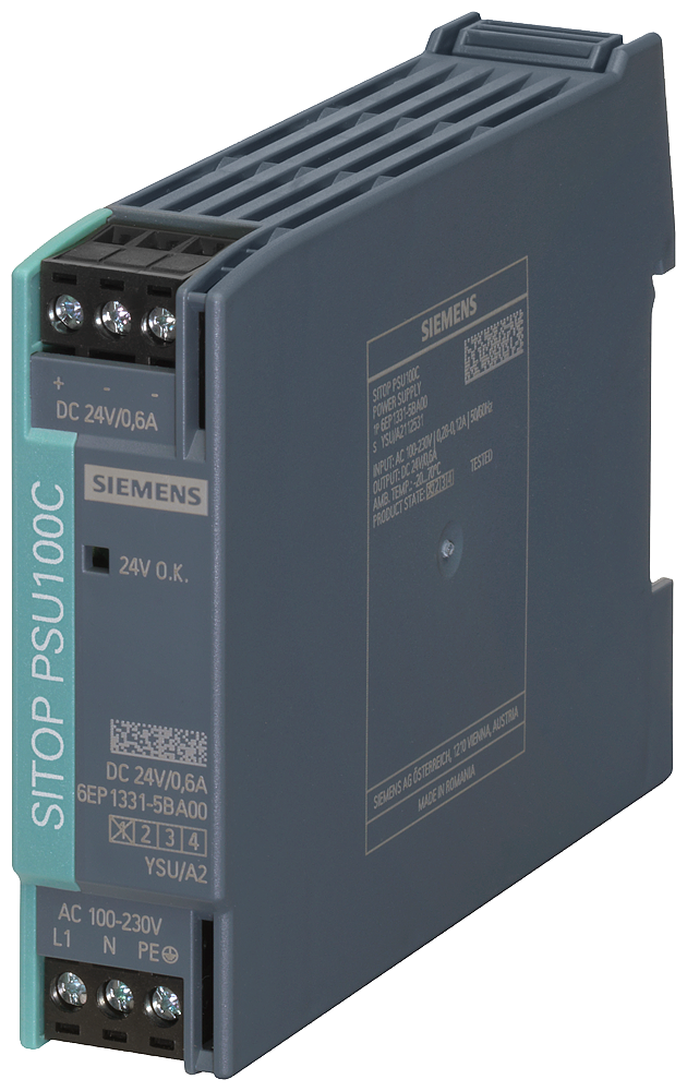 Product image for Siemens 6EP13315BA00 SITOP PSU100C 24 V