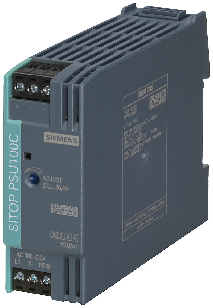 SITOP PSU100C 12 V/2 A STABILIZED POWER SUPPLY INPUT AC 100-230 V OUTPUT DC 12 V/2 A