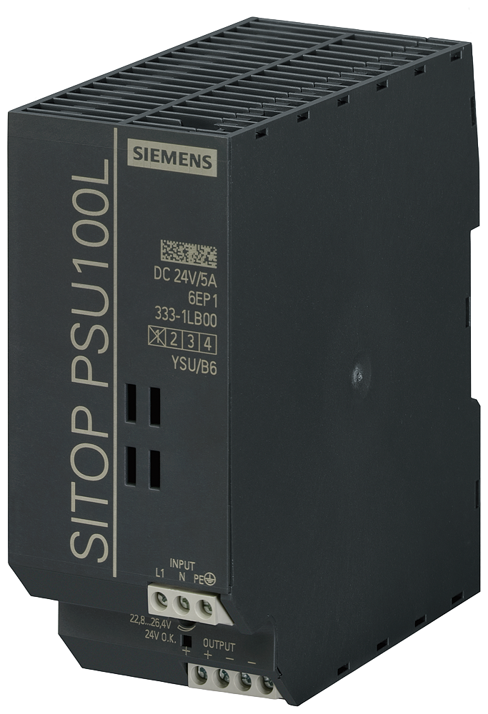 Product image for Siemens 6EP13331LB00 120/230 VAC Input 24 VDC 5 Amp Output Stabilized Power Supply