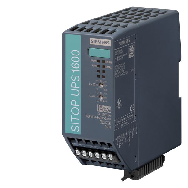 SITOP UPS1600 10A UNINTERRUPTIBLE POWER SUPPLY INPUT 24 V DC OUTPUT 24 V/10 A DC