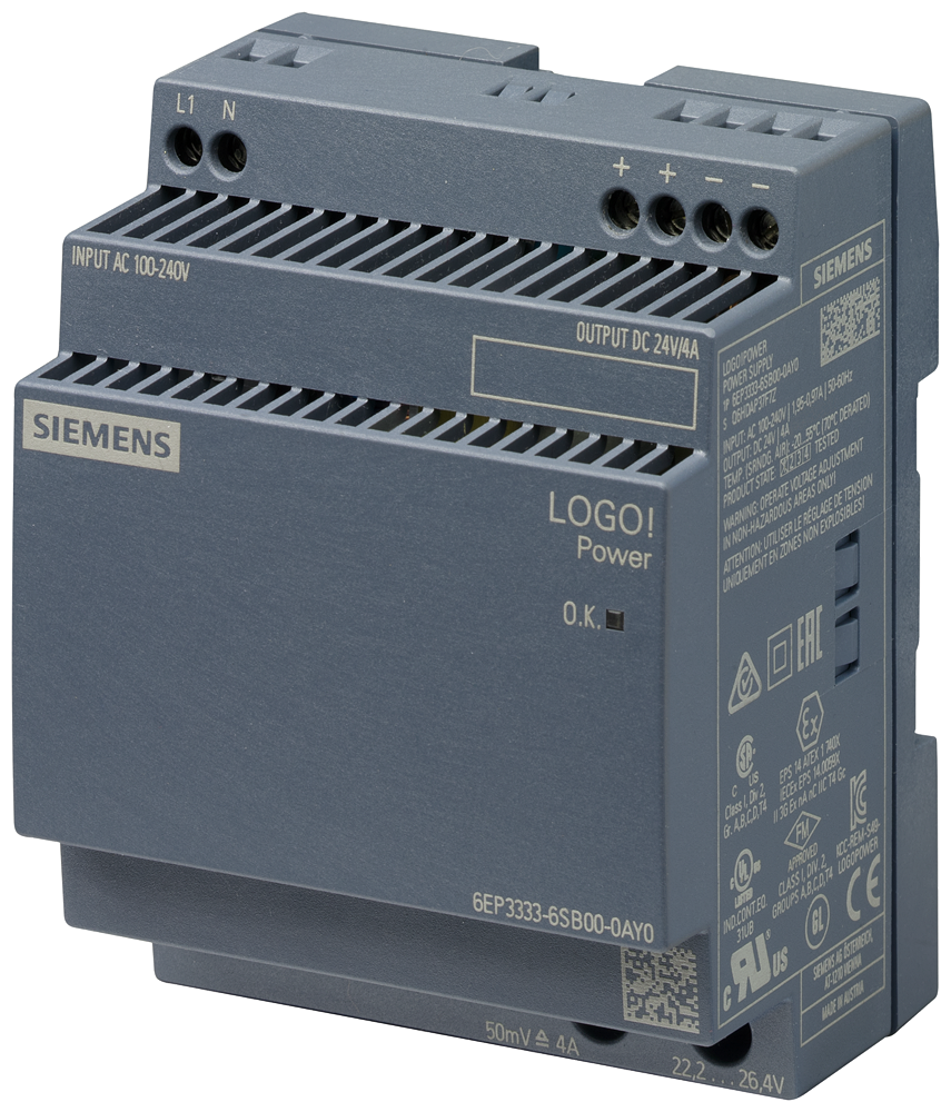 LOGO!POWER 24 VDC / 4 A Stabilized power supply
