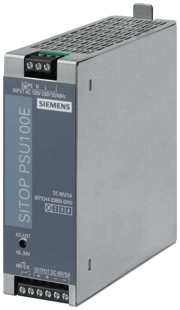 SITOP PSU100E 48 V/5 A Stabilized power supply Input 120 / 230 V AC Output 48 V/5 A DC