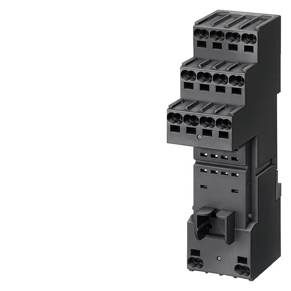 PLUG-IN BASE FOR PT-RELAY 2 CHANGEOVER CONTACTS, PLUG-IN TERMINAL (PUSH IN W. LOGICAL DISCONNECTION