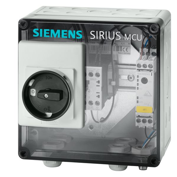 SIRIUS MCU MOTOR STARTER EN.DEGR. OF PROTEC.IP55 PLASTIC COMMUNICATION AS-INTERFACE ELECTROMECHANICAL SWITCHING SHORT-CIRCUIT PROTECTION W. CB DIRECT-ON-LINE STARTER BRAKE WITHOUT PERFORMANCE CLASS 0.63A MOTOR PROTEC. CIRCUIT-BREAKER WITH BIMETAL-THERMAL ROTARY DRIVE GRAY / BLACK MANUAL OPERATION WITHOUT CONNEC POWER M-SCREW CONNECTION STANDARD PRODUCT