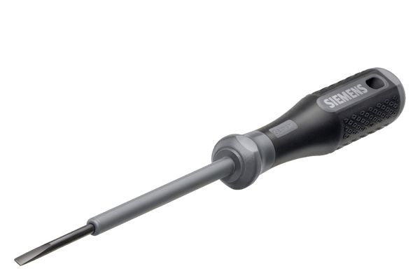 Screw driver SIRIUS partial isolation, titanium gray dimensions 3.0x0.5x100 foroperating spring-loaded terminals