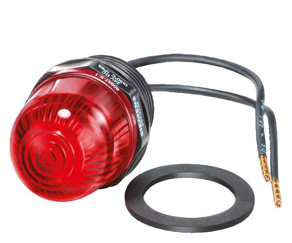 FOR M20X1.5 THREADED JOINT DIAMETER 25MM LED RED 24V DC