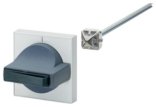 DOOR DRIVE 8UC7 HANDLE TI-GREY, MASKING FRAME LIGHT GRAY FOR CIRCUIT-BREAKER 3VL1, 3VL2, 3VL3 FOR ACTUATING SHAFTS 8X8MM NEW DESIGN IN NEW COLORS