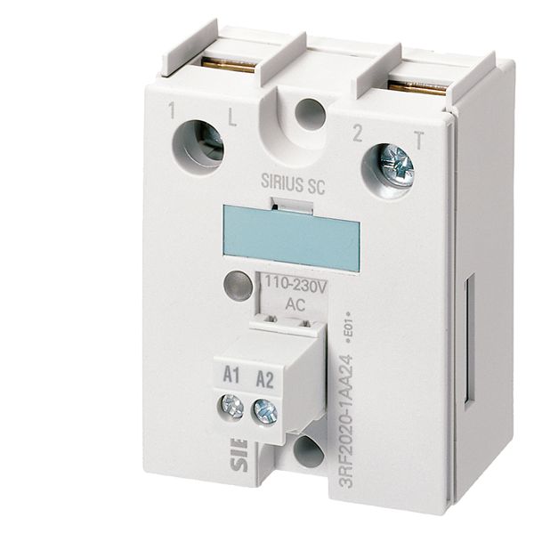 Semiconductor relay 3RF2, 1-ph. width 45mm, 50a 48-460v / 24V DC screw terminalw. therm. cond. foil