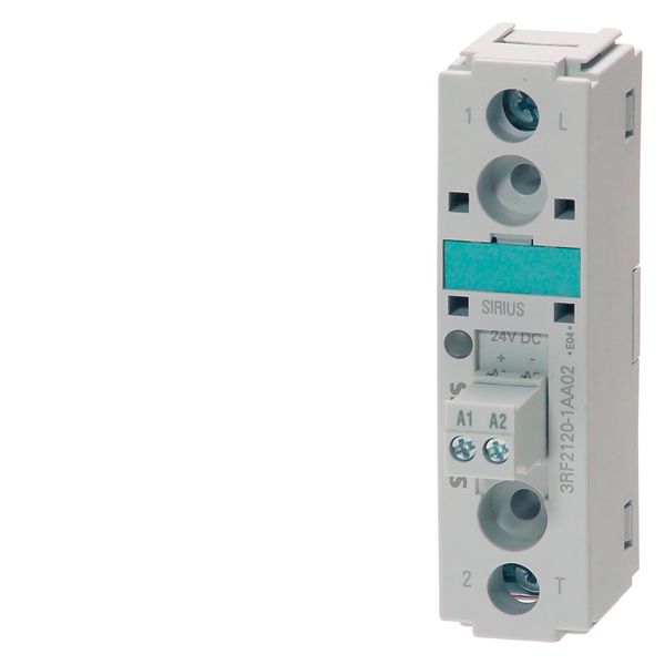 SEMICONDUCTOR RELAY 3RF2. 1-PH. WIDTH 22.5 MM. 50 A 48-460V / 24V DC SCREW CONNECTION INSTANTANEOUS SWITCHING