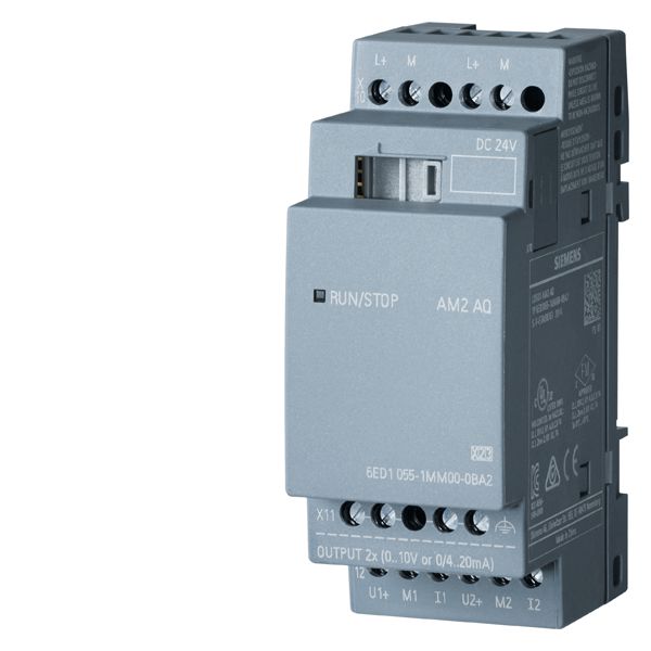 LOGO! am2 aq expan. module, pu DC 24V, 0/4-20ma 2aq, 0-10v for LOGO! 8