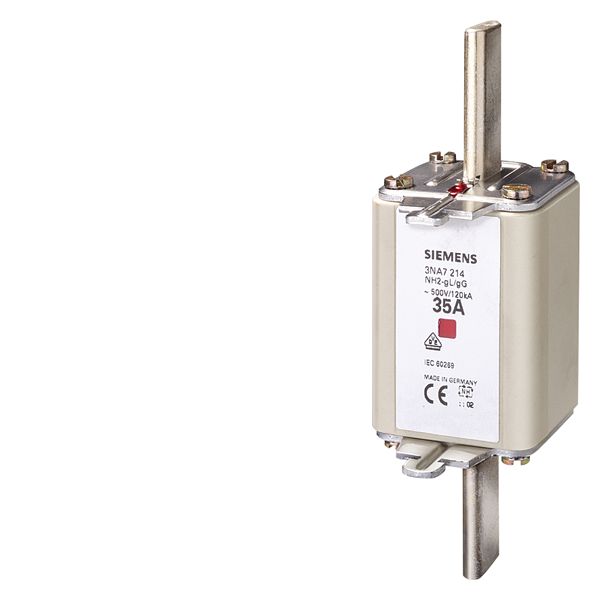 FUSE LINK,LV HRC,GL/GG,GR2,400A,500VAC SIZE 2, 400A, AC 500V/DC 440V WITH COMBINATION INDICATOR WITH NON-INSULATED GRIP LUGS LV HRC FUSE LINK GL/GG