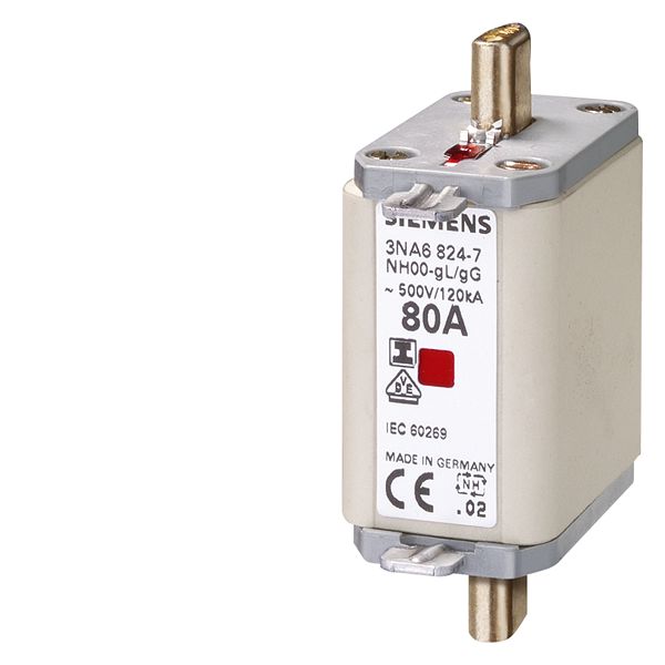 LV HRC FUSE, SZ 00,160A,500V SIZE 00, 160A, AC 500V/DC 250V WITH COMBINATION INDICATOR WITH INSULATED GRIP LUGS LV HRC FUSE LINK GL/GG