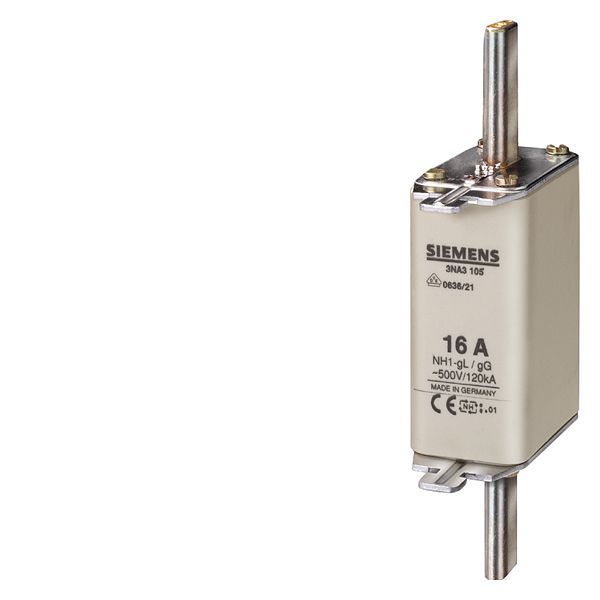 FUSE LINK,LV HRC,80A,500VAC,440VDC SIZE 1, 80A, AC 500V/DC 440V WITH FRONT INDICATOR WITH NON-INSULATED GRIP LUGS LV HRC FUSE LINK GL/GG