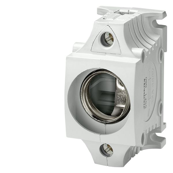 DIAZED FUSE-BASE SIZE DII MOULDED, 1-POLE SHOCK-HAZARD-PROTECTED (BGV A2) ENTRYDOUBLE FUNCTION TERMINAL OUTLET BOX TERMINAL 25 A 500 V AC