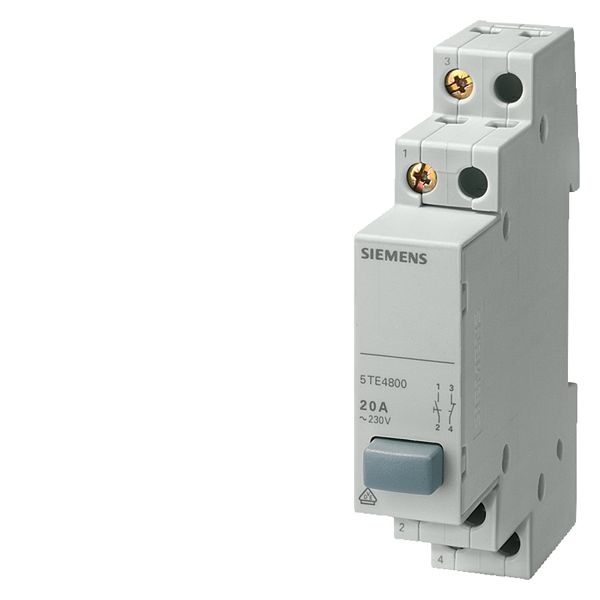 PUSHBUTTON, 1NO/1NC 20 A 1 BUTTON RED WITHOUT LATCHING FUNCTION