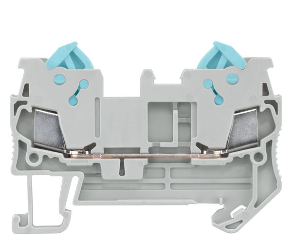 FEED-THROUGH TERMINAL WITH QUICK CONNECTION, SECTION 0.25 - 1.5 MM2, WIDTH 5.2 MM, COLOR BLUE