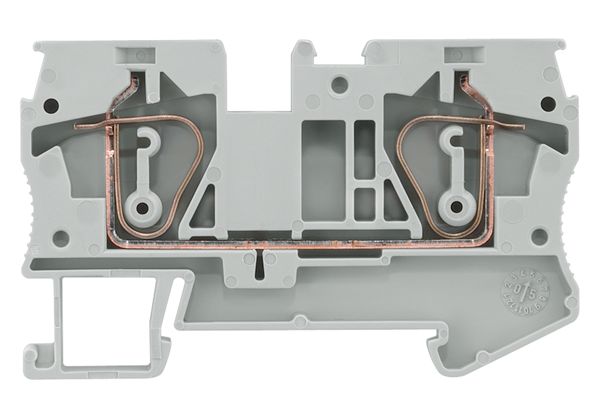 FEED-THROUGH TERMINAL WITH SPRING CONNECTION, SECTION 0.5 - 6 MM2, WIDTH 8.2 MM, COLOR BLUE