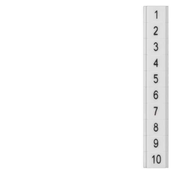 LABEL,VERT PRINT 21- 30,FLAT,4.2MM,STRIP