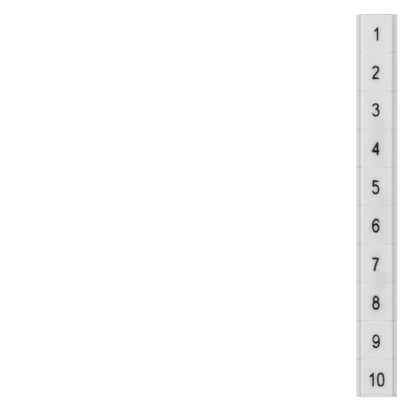 LABEL,VERT PRINT 21- 30,FLAT,8.2MM,STRIP