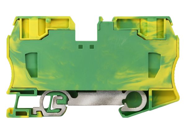 PE TERMINALS WITH SPRING CONNECTION, SECTION 2.5 - 35 MM2, WIDTH 16 MM, COLOR GREEN-YEL.