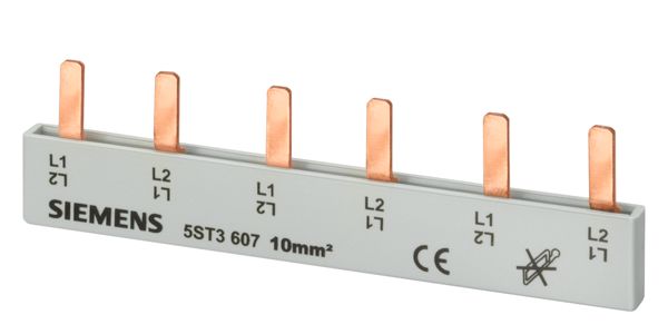 PIN BUSBAR, 10 SQMM CONNECTION 3X2 PHASE SAFE-TO-TOUCH