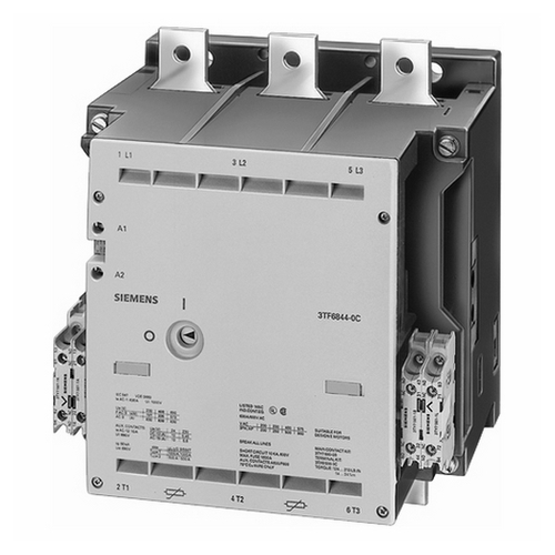 Contactor,IEC,Sirius Vacuum,3,Non-Reversing 110-132 50/60Hz AC Coil Frame Size S14,630A Panel Mount Lugs(not included) Terminals 4NO ( & ) 4NC Auxiliaries Varister Suppression Main Conducting Path UL File E31519 in Vol.1 Sec.43