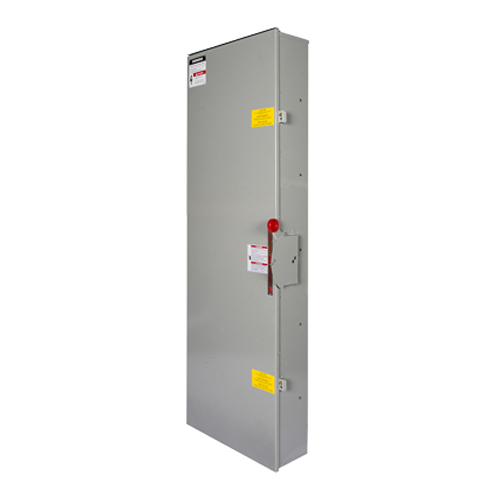 Siemens Low Voltage Circuit Protection Heavy Duty Safety Switches. Type ENCLOSED, SAFETY SWITCH Std UL V. Rating 240VAC A. Rating 600A No. Of Poles 3P F. Rating 60Hz Action DOUBLE THROW Material 304SS Enclosure TYPE 3R. 2-3 point mounting holes. O. Cycles 5050 O. Temperature (-20F-120F) AMBIENT TEMPERATURE Environmental Conditions OUTDOOR
