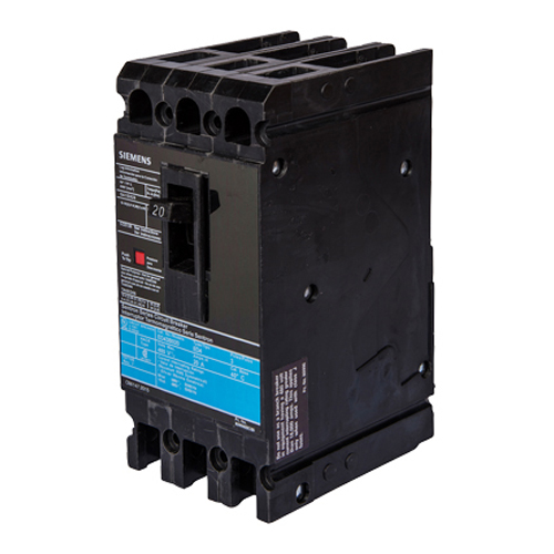 SIEMENS LOW VOLTAGE SENTRON MOLDED CASE CIRCUIT BREAKER WITH THERMAL - MAGNETICTRIP UNIT. ASSEMBLED STANDARD 40 DEG C BREAKER LD FRAME WITH EXTRA HIGH BREAKING CAPACITY. 250A 3-POLE (50KAIC AT 600V) (100KAIC AT 480V). INTERCHANGEABLE TRIPUNIT. SPECIAL FEATURES LINE AND LOAD SIDE LUGS (TA2J6500) WIRE RANGE 3/0AWG - 500KCMIL (CU) / 4/0AWG - 500KCMIL (AL). DIMENSIONS (W x H x D) IN 7.50 x 11.0 x 4.00.