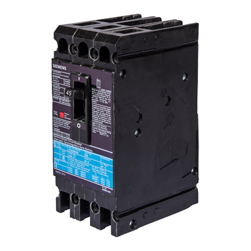 SIEMENS LOW VOLTAGE SENTRON MOLDED CASE CIRCUIT BREAKER WITH THERMAL - MAGNETICTRIP UNIT. UN-ASSEMBLED STANDARD 40 DEG C BREAKER ND FRAME WITH STANDARD BREAKING CAPACITY. 800A 2-POLE (25KAIC AT 600V) (50KAIC AT 480V). INTERCHANGEABLE TRIPUNIT. SPECIAL FEATURES LINE AND LOAD SIDE LUGS (TA4N8500) WIRE RANGE 250 - 500KCMIL (CU/AL). DIMENSIONS (W x H x D) IN 9.00 x 16.0 x 6.00.